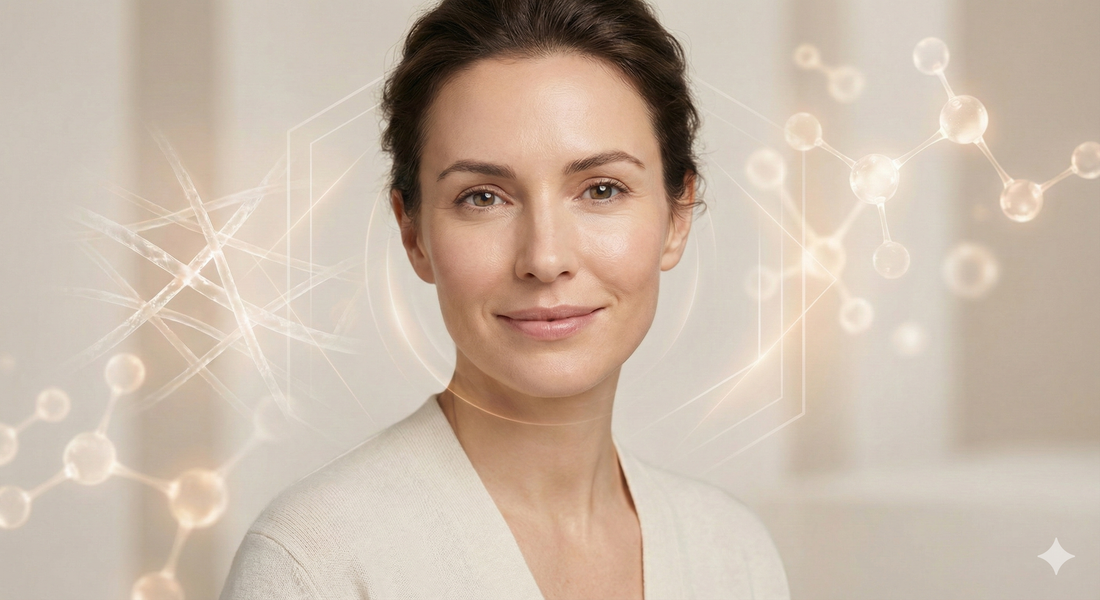 Dissolving microneedle patch applied to facial skin for wrinkle treatment