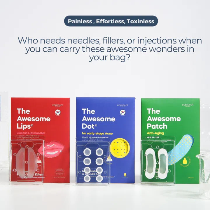 4 Awesome Products  (Patch +XL+Dot+Lips)